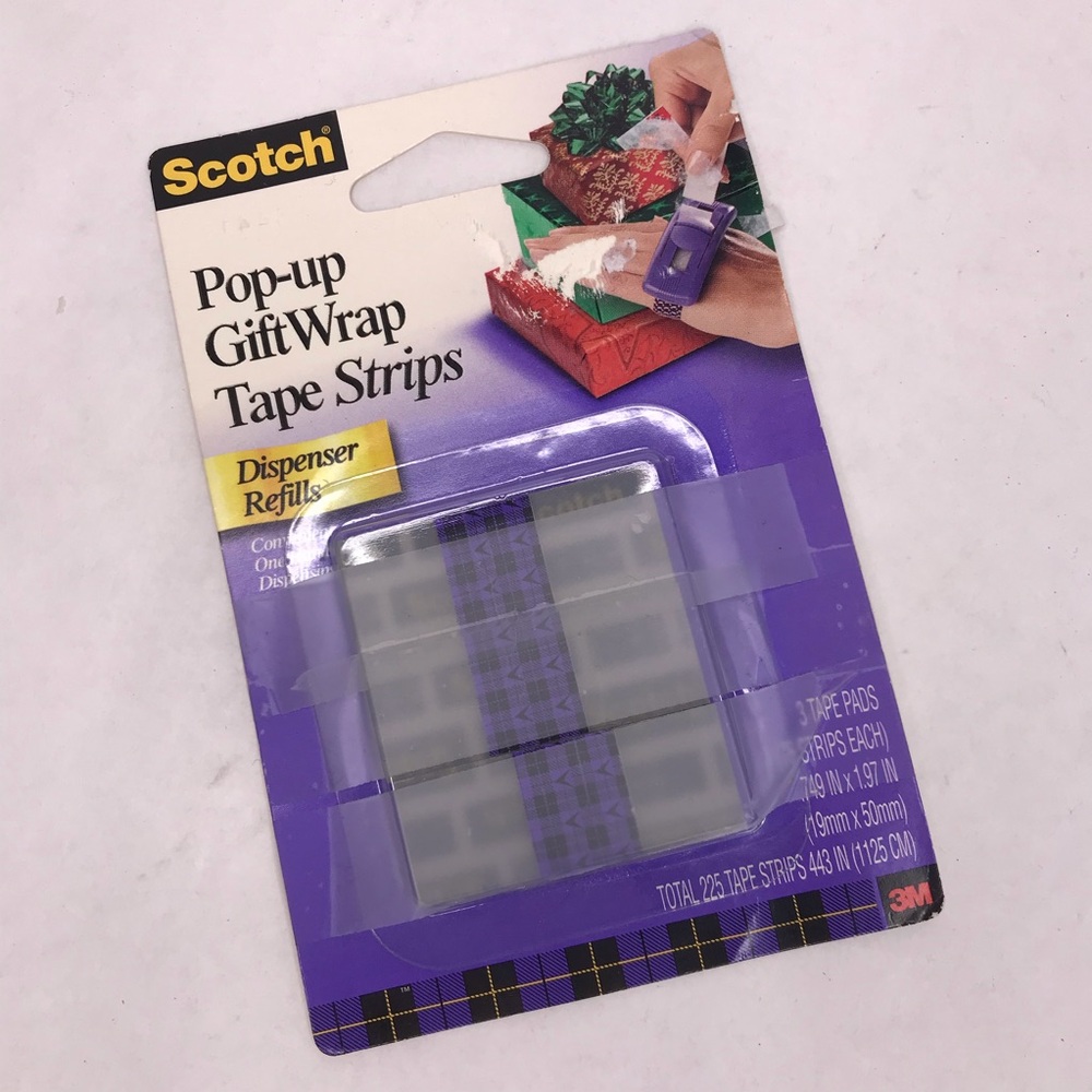 SCOTCH Pop-Up Gift Wrap Tape Strips 1 Package of 3 Pads Refills